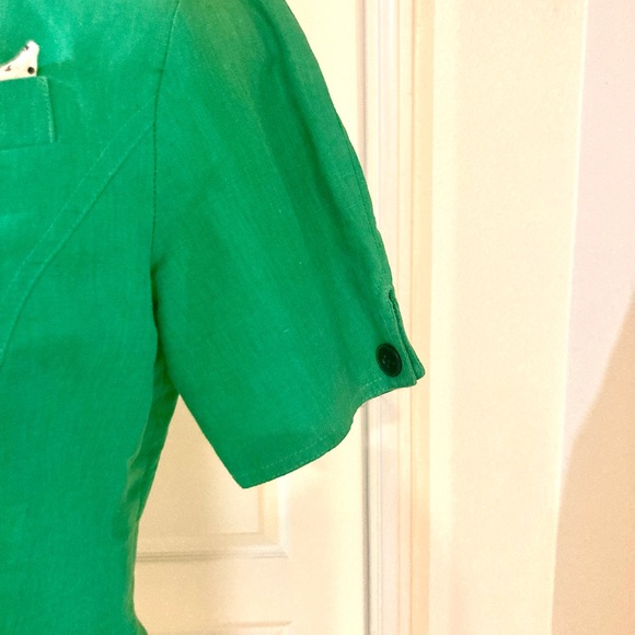 St. Gillian 80’s linen dress, size 8, fully lined, back zip, dry clean - Picture 5 of 8